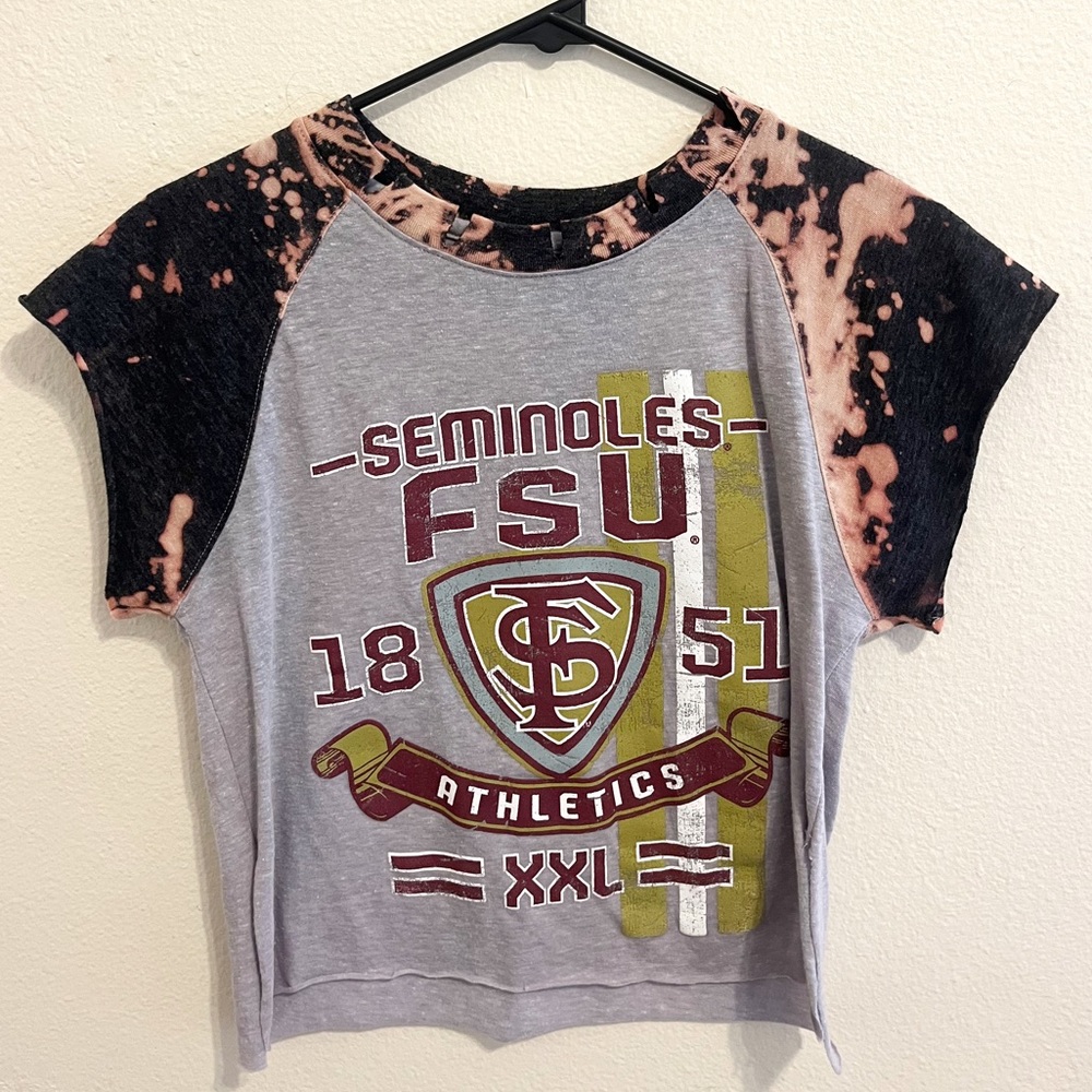 FSU Vintage Bleached Baby Tee